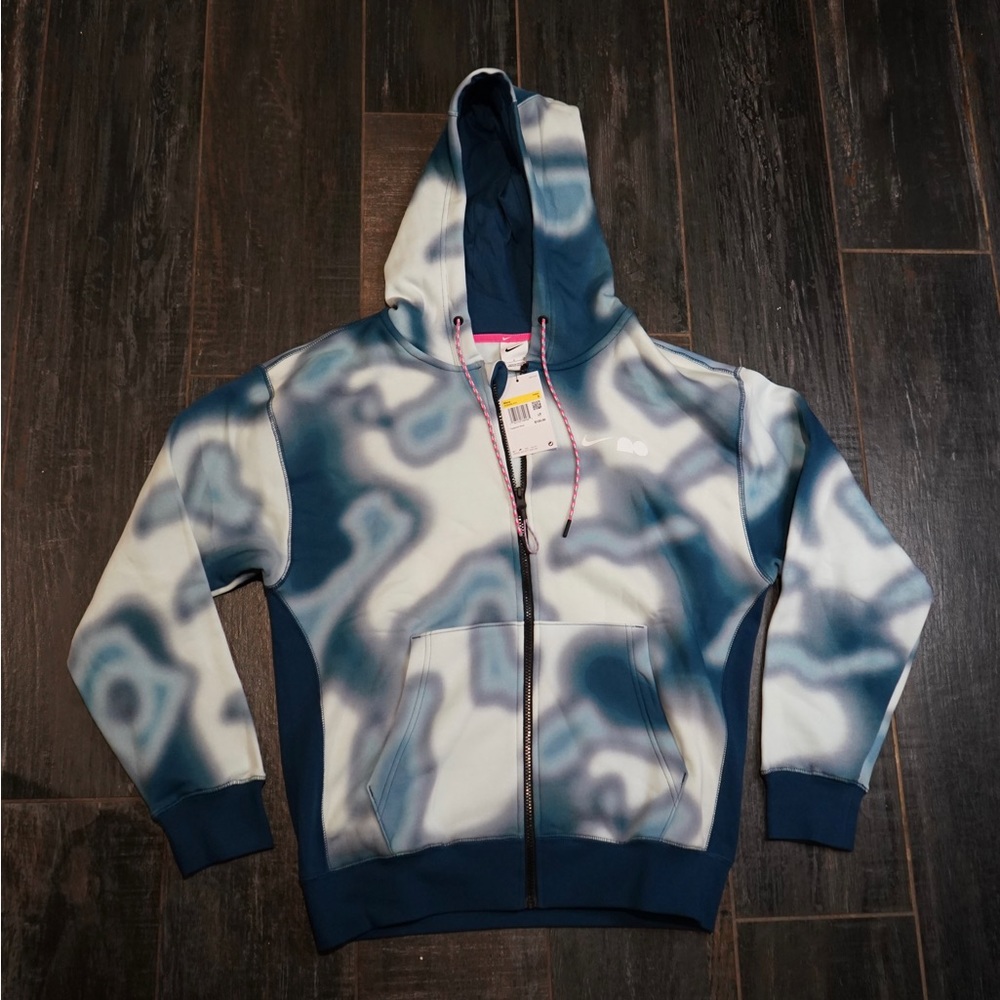 Nike sportswear hoodie, blue and white, size men’s small brand new Naomi Osaka